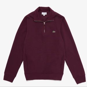 NWT Lacoste Half-Zip Sweater